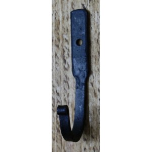 Iron Utility Hook - Hand Forged - Black Wax Finish
